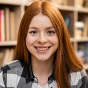 Portrait of Sofia, an economics student.