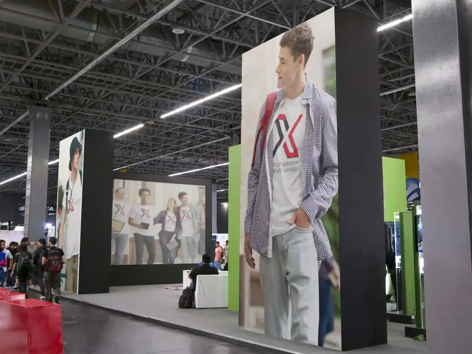 Group of diverse students smiling together on campus.