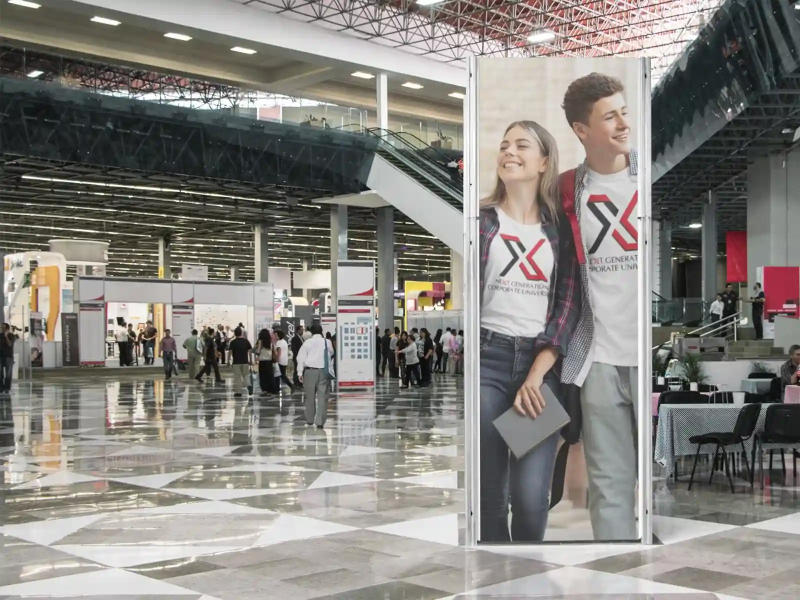 Business team collaborating in a modern office.