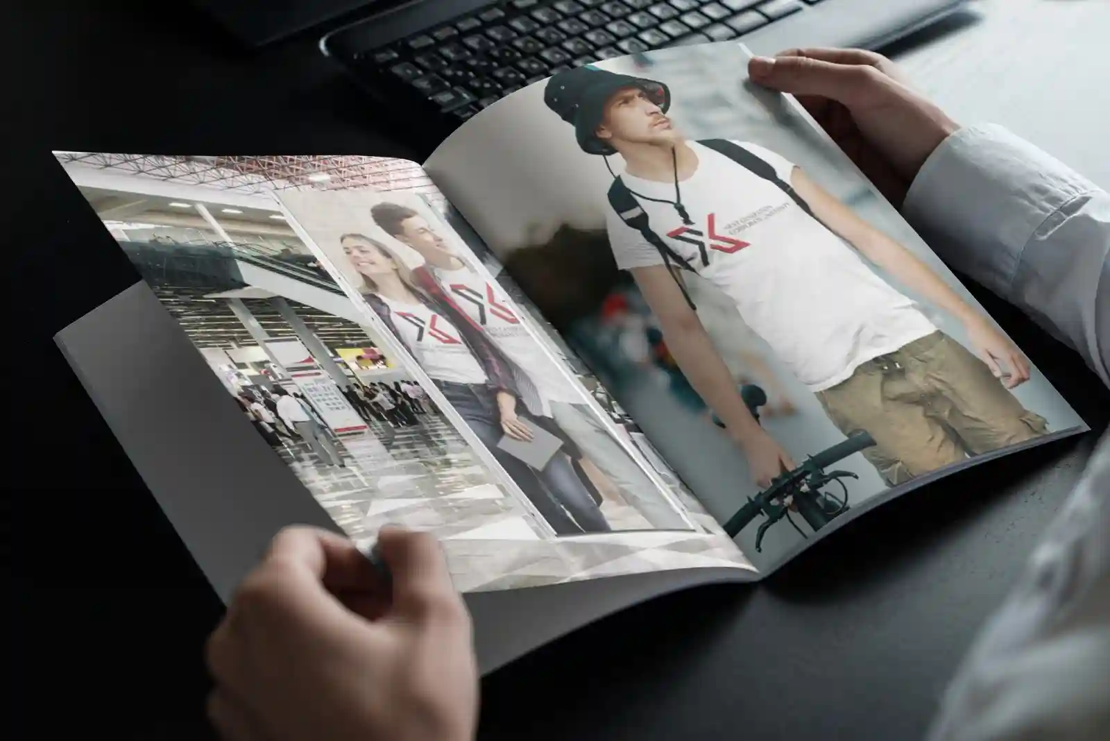 Researcher in an advanced laboratory.